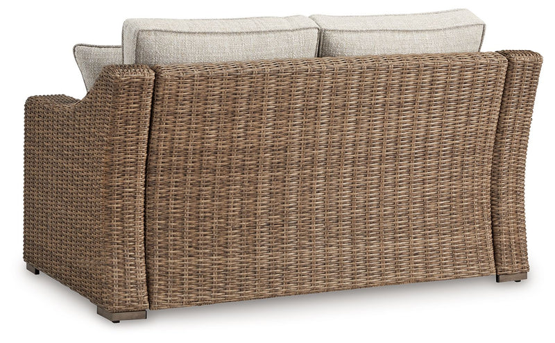 Beachcroft - Loveseat With Cushion - Beige - R&R Furniture Gallery (Fountain Valley, CA)