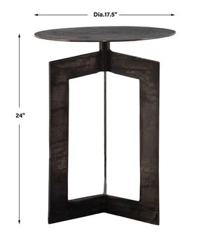 Deltoid - Accent Table - Gunmetal