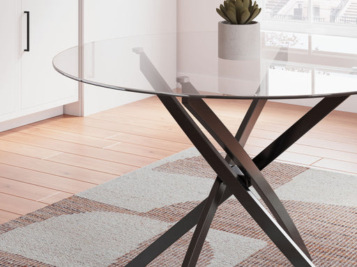 Pharwynn - Round Dining Room Table - Black - R&R Furniture Gallery (Fountain Valley, CA)