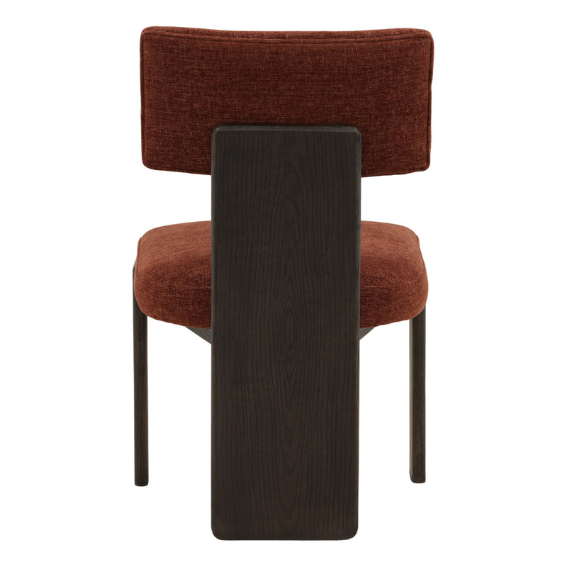 Zared - Dining Chair (Set of 2) - Rust And Dark Brown