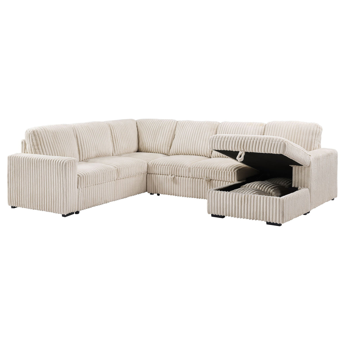 Thurston - Storage Sectional Sofa With Pop Up Bed