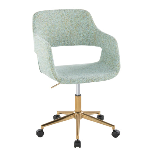 Lumi Source Margarite contemporary task desk chair with black upholstered seat and modern design, suitable for office or study.
