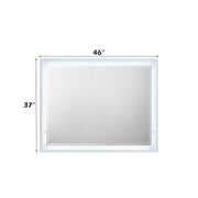 Esther - Mirror With LED - White / Silver - R&R Furniture Gallery (Fountain Valley, CA)