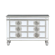 Varian - 34" Server - Mirrored & Antique Platinum - R&R Furniture Gallery (Fountain Valley, CA)