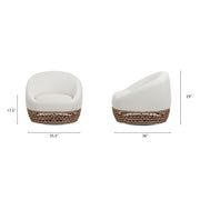 Willow - Upholstered Patio Deep Seating Armchair, Wicker Frame - R&R Furniture Gallery (Fountain Valley, CA)