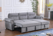Ashton - Reversible Sleeper Sectional Sofa Chaise - R&R Furniture Gallery (Fountain Valley, CA)