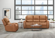 Parker Living Belmont zero gravity power reclining 3-piece living room set with plush cushions and modern design, in a neutral fabric.