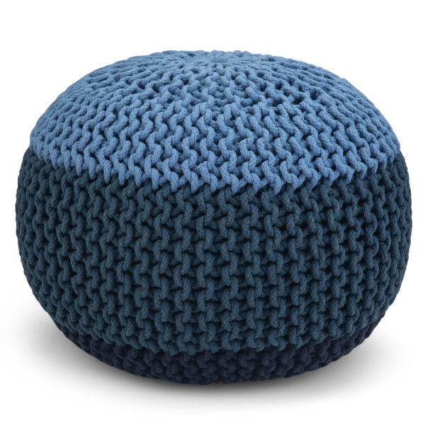 Nikki - Handcrafted Hand Knit Round Pouf - R&R Furniture Gallery (Fountain Valley, CA)