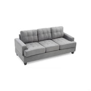 Sandridge stationary sofa by Glory Furniture with plush cushions and sleek design, shown in a modern living room setting.