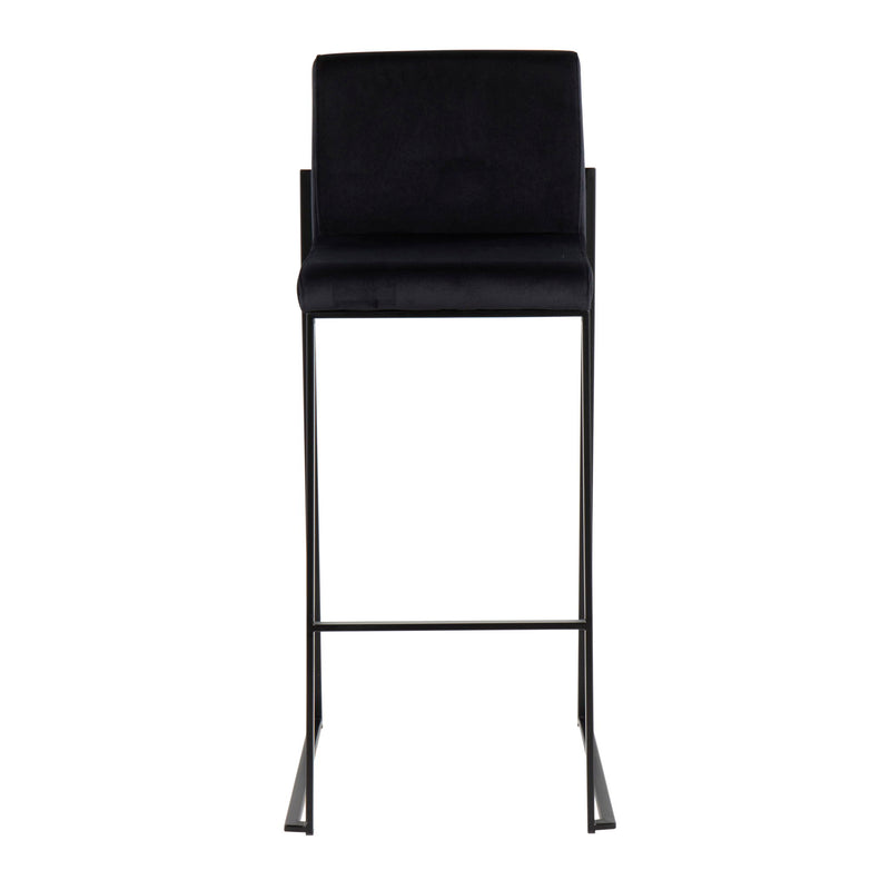 Lumi Source Fuji high back barstool with elegant contemporary design, featuring a sleek seat and sturdy legs for modern bar seating.