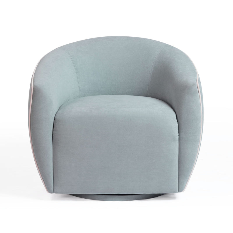 Jordan - Velvet Swivel Chair - R&R Furniture Gallery (Fountain Valley, CA)