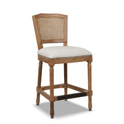 Triomphe - Rattan Wicker High Back Armless Counter Bar Stool - R&R Furniture Gallery (Fountain Valley, CA)