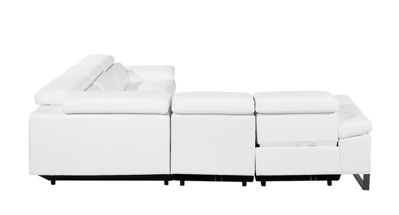 1246 - 5-Piece L-Shaped Modular Power Reclining Sectional With Power Headrests