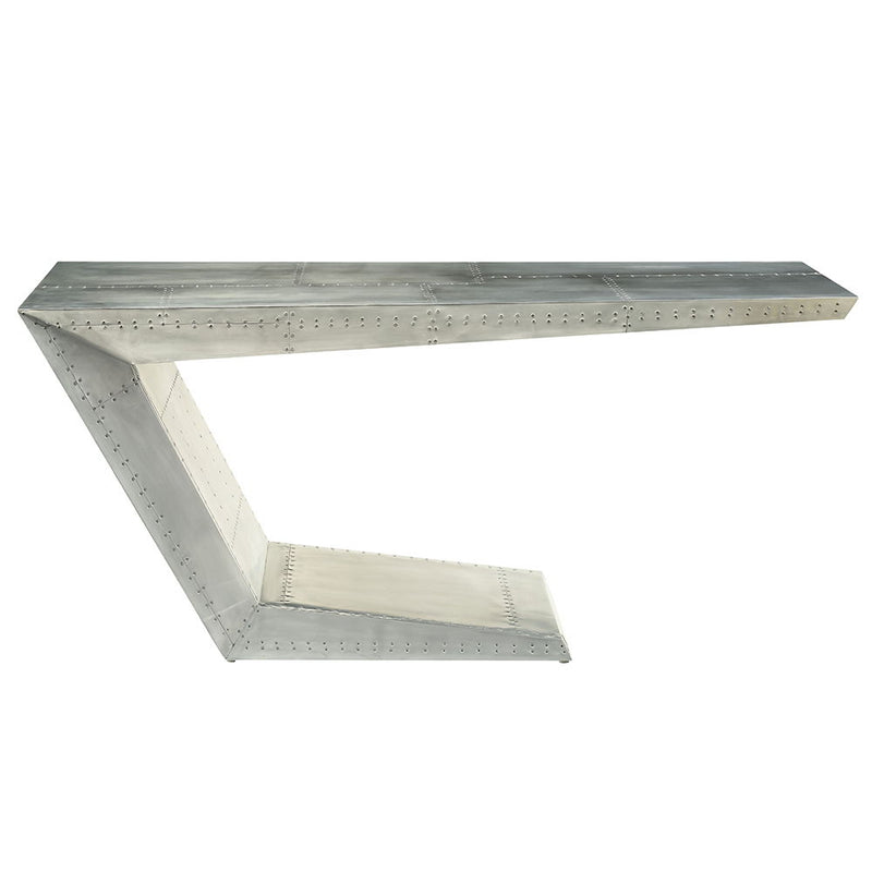 Brancaster - Executive Writing Desk - Aluminum - R&R Furniture Gallery (Fountain Valley, CA)