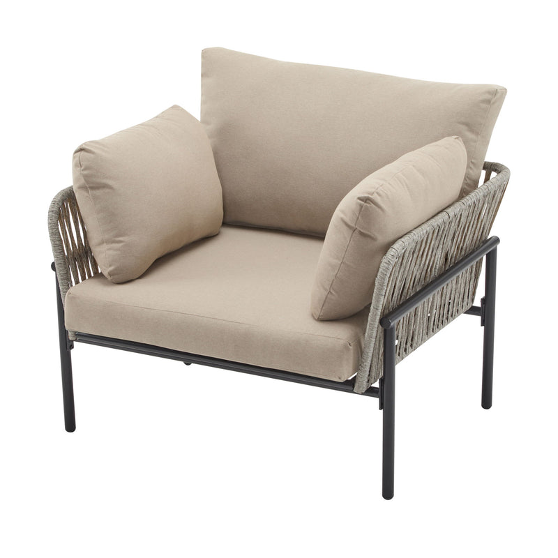 Rope Lounge Chair With Cushions For Modern Spaces - R&R Furniture Gallery (Fountain Valley, CA)