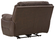 Dunleith - Zero Wall Recliner w/PWR HDRST - Chocolate - R&R Furniture Gallery (Fountain Valley, CA)