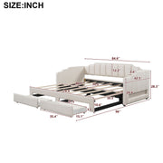 Extendable Daybed With LED Light And 2 Storage Drawers - R&R Furniture Gallery (Fountain Valley, CA)