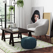 Renee - Handcrafted Round Pouf - R&R Furniture Gallery (Fountain Valley, CA)