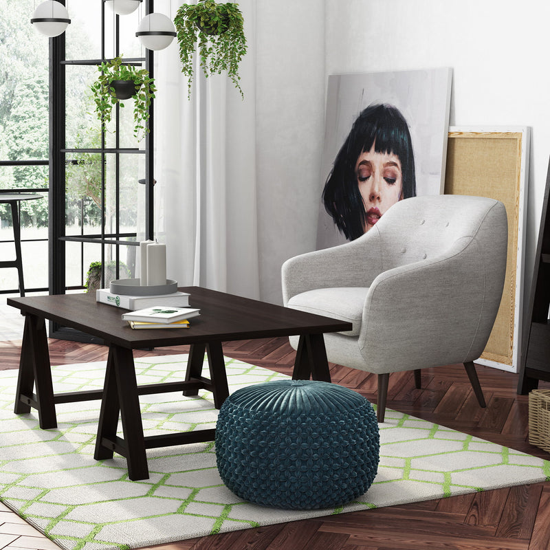 Renee - Handcrafted Round Pouf - R&R Furniture Gallery (Fountain Valley, CA)