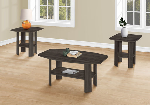Table Set: Coffee, End, Side, Accent, Living Room, Transitional (Set of 3) - Oak - R&R Furniture Gallery (Fountain Valley, CA)
