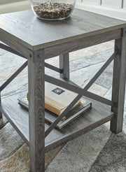 Freedan - Square End Table - Grayish Brown - R&R Furniture Gallery (Fountain Valley, CA)