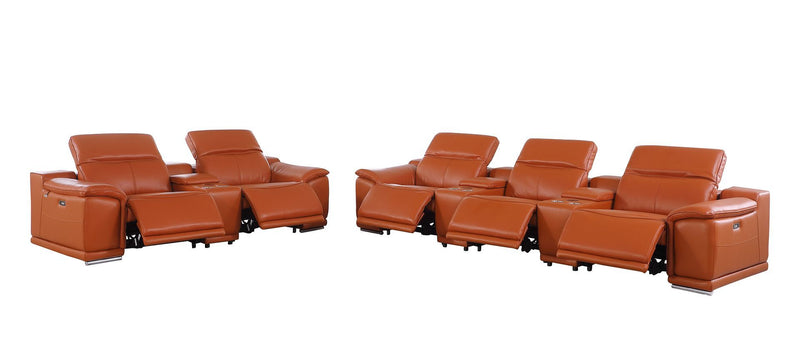 9762 - 8-Piece Modular Power Reclining Sofa And Console Loveseat Set With