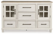 Shaybrock - Dresser - Antique White / Brown - R&R Furniture Gallery (Fountain Valley, CA)