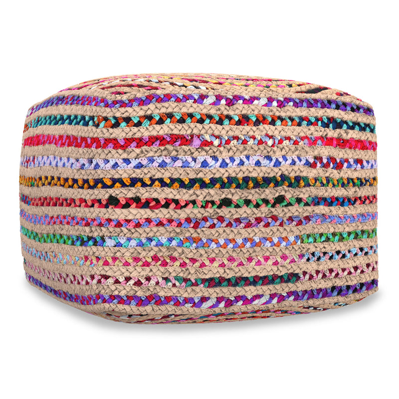 Margo - Square Pouf - Multicolor - R&R Furniture Gallery (Fountain Valley, CA)
