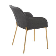 Set of two Lumi Source Daniella contemporary dining chairs with sleek design and neutral upholstery.