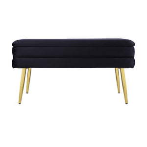 Ziva - Velvet Storage Bench - R&R Furniture Gallery (Fountain Valley, CA)