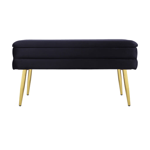 Ziva - Velvet Storage Bench - R&R Furniture Gallery (Fountain Valley, CA)