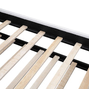 Upholstered Platform Bed With Wood Supporting Feet And Trundle - R&R Furniture Gallery (Fountain Valley, CA)