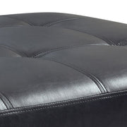Contemporary upholstered ottoman by Glory Furniture, suitable for living rooms, with plush fabric and modern design.