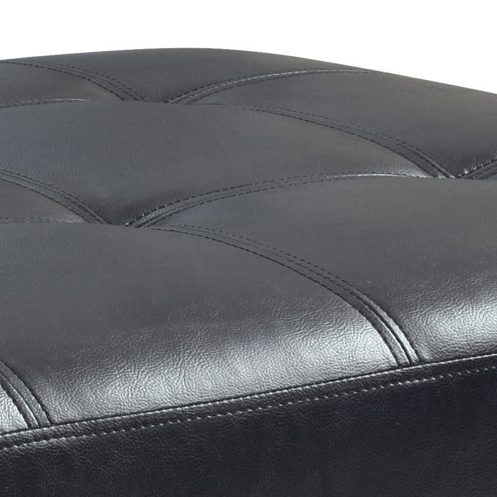 Contemporary upholstered ottoman by Glory Furniture, suitable for living rooms, with plush fabric and modern design.