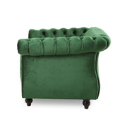 Nexuson - Upholstered Chesterfield Chair With Deep Tufted And Nailhead Trim - R&R Furniture Gallery (Fountain Valley, CA)