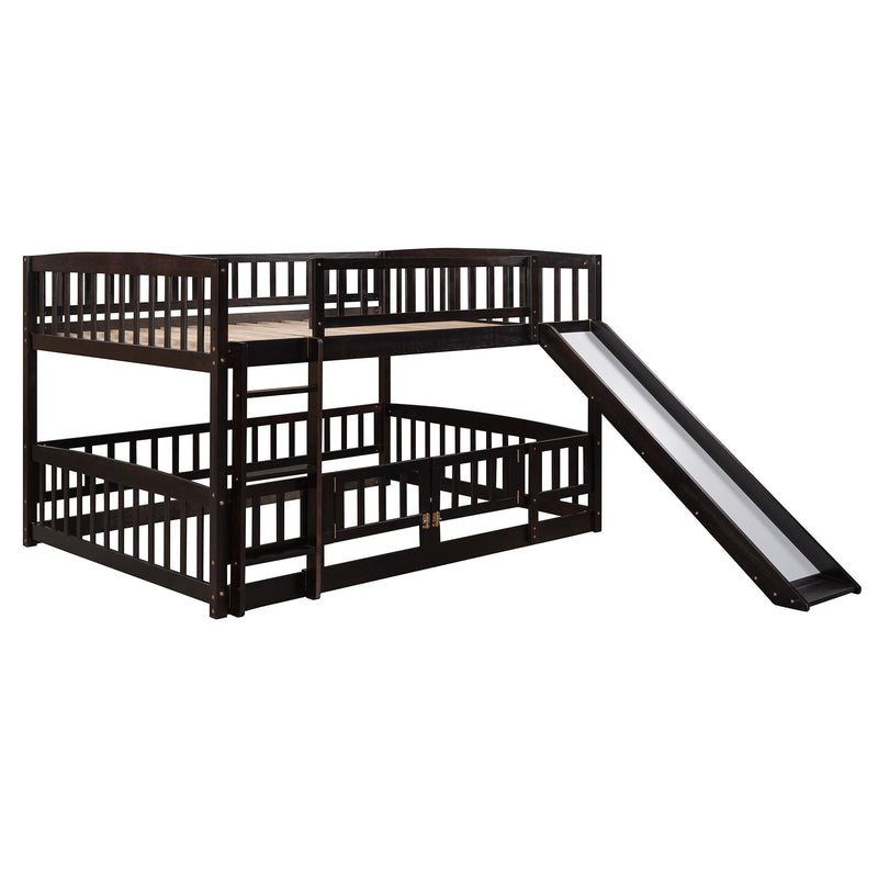 Low Bunk Bed With Slide, Fence And Ladder - R&R Furniture Gallery (Fountain Valley, CA)