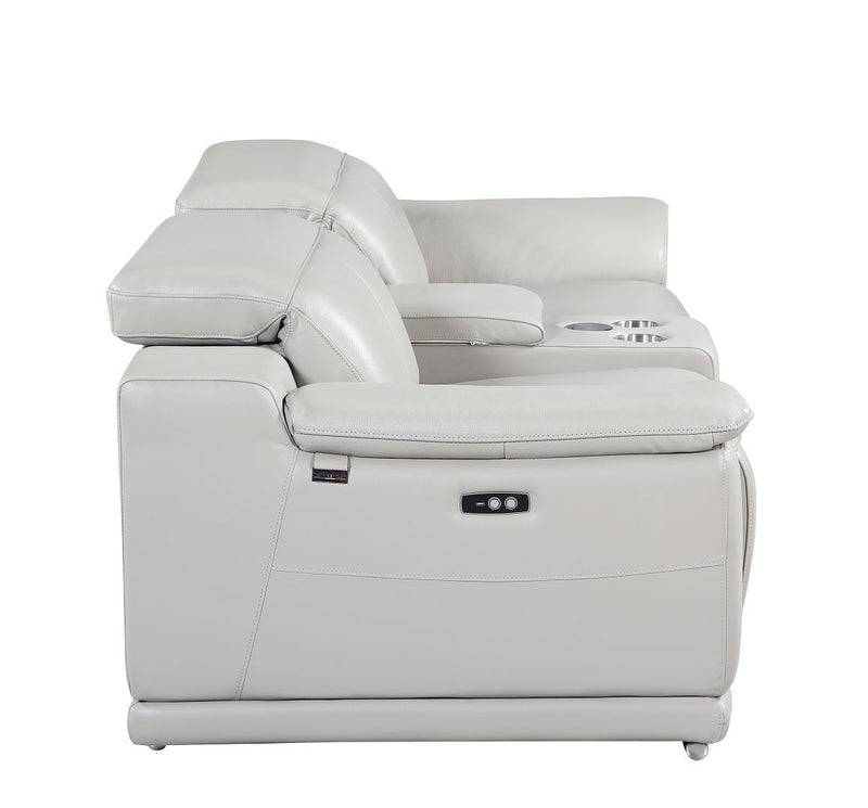 9762 - 3-Piece Modular Power Reclining Console Loveseat With 2 Power Recliners In
