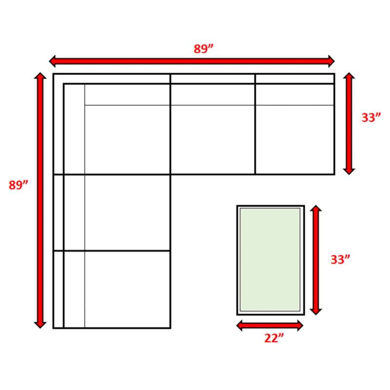 Comfortable Modern Patio Rattan Sectional Set With Cushions - R&R Furniture Gallery (Fountain Valley, CA)