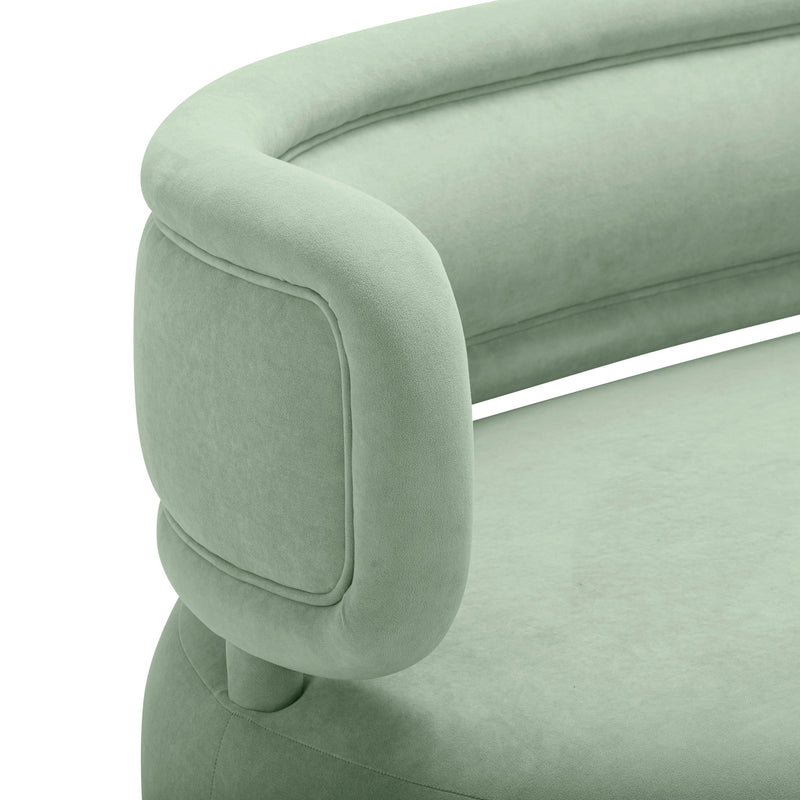 Tischa - Boucle Velvet Sofa - R&R Furniture Gallery (Fountain Valley, CA)