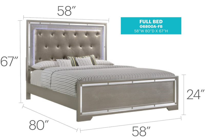 Alana - Stylish Bed - R&R Furniture Gallery (Fountain Valley, CA)
