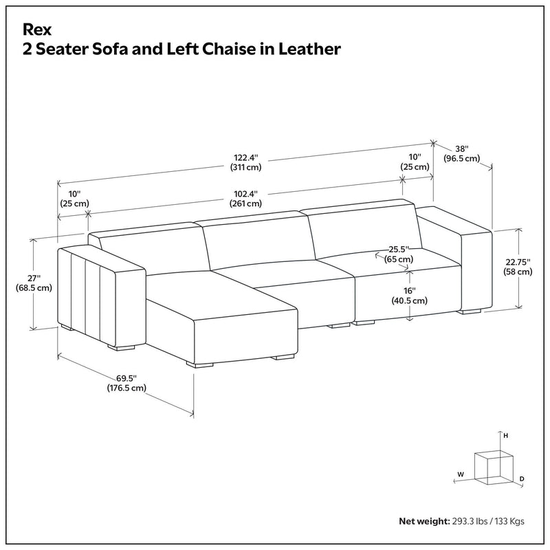 Rex - Handcrafted Sectional Sofa - R&R Furniture Gallery (Fountain Valley, CA)