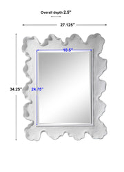 Uttermost Sea Coral wall mirror featuring a detailed coral-inspired frame with a reflective glass surface.