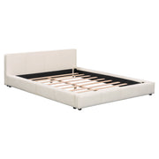 Stylish Upholstered Bed With Birch Wood Frame - R&R Furniture Gallery (Fountain Valley, CA)