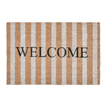 Doormats - Striped Welcome Doormat - R&R Furniture Gallery (Fountain Valley, CA)