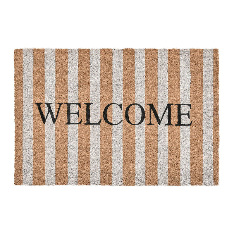 Doormats - Striped Welcome Doormat - R&R Furniture Gallery (Fountain Valley, CA)