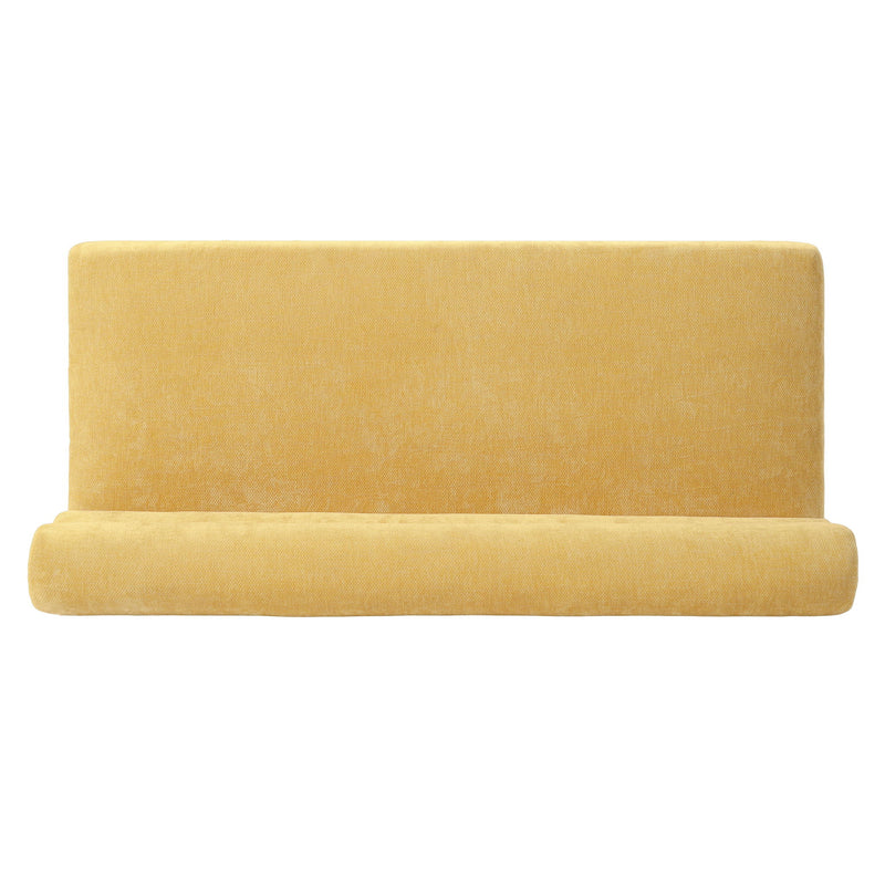 Noble House dining upholstered bench with cushioned seat and wooden legs, ideal for kitchen or dining room seating.