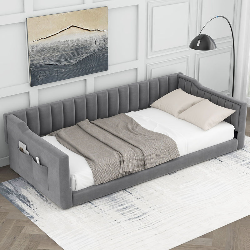 Daybed With Side Storage Pocket - R&R Furniture Gallery (Fountain Valley, CA)