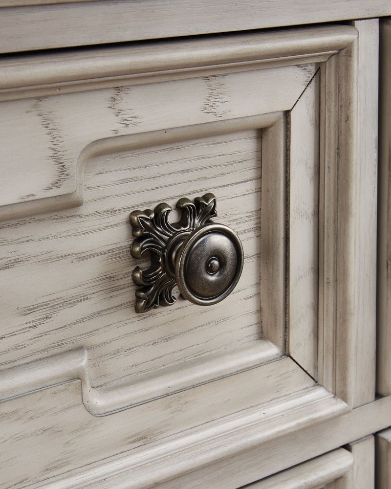 Bruchandi - Three Drawer Night Stand - Antique White - R&R Furniture Gallery (Fountain Valley, CA)