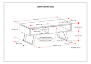 Lowry - Handcrafted Coffee Table - R&R Furniture Gallery (Fountain Valley, CA)