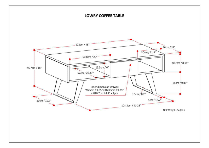 Lowry - Handcrafted Coffee Table - R&R Furniture Gallery (Fountain Valley, CA)